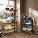 3-Tier Metal Wire Shelving Rack – 30" H Heavy-Duty Adjustable Storage Shelf