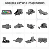 13-Piece INFANS Modular Kids’ Play Couch – Convertible Foam Fort-Building Sectional Sofa