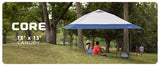 CORE 13 ft x 13 ft Instant Pop-Up Canopy Tent with Center Push Setup