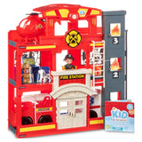 Kid Connection Fire Station Emergency Vehicle Playset with Hose