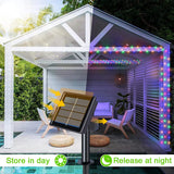 2-Pack 72FT Solar Christmas Fairy Lights, 200 LED Outdoor Copper Wire String Lights