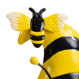Mainstays 12.9" H Metal Bumblebee Gnome Garden Statue, Outdoor Bee Gnome Décor