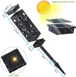 6 Pack Solar Pathway Lights, Outdoor Solar Powered LED Landscape Lighting