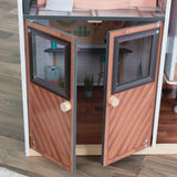 KidKraft Celeste Mansion Wooden Dollhouse – 4 Floors, Elevator, Lights, Sounds & 24 Accessories