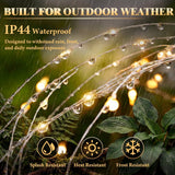 4 Pack Solar Firework Lights – 120 LED Starburst Garden Lights with 8 Lighting Modes