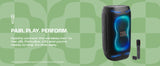 JBL 22.6" PartyBox 130 – Portable Bluetooth Party Speaker with Wireless Microphone