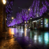 Meteor Shower LED String Lights, 20" 10-Tube, 540 LEDs, Connectable Indoor & Outdoor