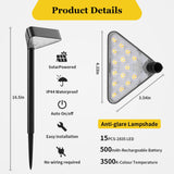 8 Pack Solar Pathway Lights – 3500 K Warm White LED Landscape Lights
