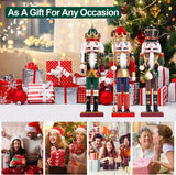 12" Wooden Nutcracker Soldier – Sword, Movable Jaw & Gift Box