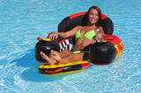 Sportsstuff Siesta Floating Pool Lounger with Foot Rest, Cup Holders & Mesh Seat