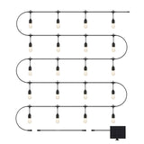 Artika Eclipse Solar String Lights with Remote – 42 ft Outdoor Weatherproof LED Patio Lights with Solar Panel & USB-C Charging