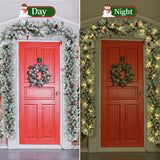 9FT Pre-Lit Christmas Garland with 80 Multicolor LED Lights, Battery Holiday Garland