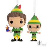 Hallmark Buddy the Elf & Papa Elf Funko POP! Christmas Ornaments – Set of 2