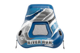 Intex River Run Wedge Inflatable Water Lounge with Backrest, Mesh Bottom & Connect 'n Float System