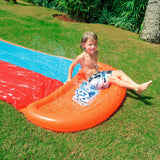 H2OGO! 18' Double Lane Water Slide – Extra Long Backyard Racing Slip & Slide