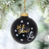 Set of 8 Seamless Glass Christmas Tree Ornaments, 2.63-Inch Solid-Color Xmas Baubles