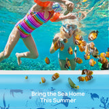 Inflatable Family Swimming Pool, 118" x 72" x 20" BPA-Free Rectangular Backyard Pool
