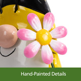 Mainstays 12.9" H Metal Bumblebee Gnome Garden Statue, Outdoor Bee Gnome Décor