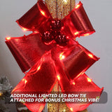 60" Outdoor Lighted Christmas Lamppost Decoration with 129 Warm-White LEDs
