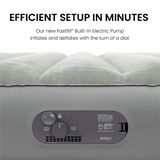 Intex 10" Queen Standard Dura-Beam Air Mattress with Built-In Electric Pump