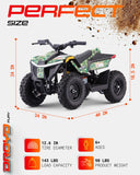 Droyd Fury Youth Electric ATV, 36 V 500 W Brushless Motor, 10–15 mph, Dual Suspension
