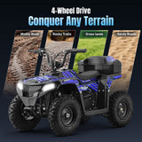 HOVER HEART XW-A19 40cc 4-Stroke Gas Youth ATV with 2-Speed Control, Disc Brakes