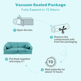 13-Piece INFANS Modular Kids’ Play Couch – Convertible Foam Fort-Building Sectional Sofa