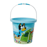 7-Piece Little Kids Bluey Summer Fun Beach Bucket Set – Sand Tools, Jump Rope, Water Blaster & 8 oz Bubbles