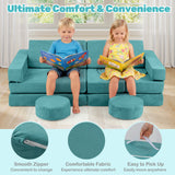 13-Piece INFANS Modular Kids’ Play Couch – Convertible Foam Fort-Building Sectional Sofa