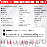 SHALL 102-Piece Oscillating Multitool Blade Kit with Storage Case