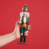 12" Wooden Nutcracker Soldier – Sword, Movable Jaw & Gift Box