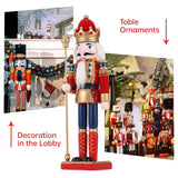 12" Wooden Nutcracker Soldier – Sword, Movable Jaw & Gift Box