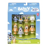 8-Pack 2.5"–3" Bluey Family Dress Up Fun Articulated Figures – Bluey, Bingo & Family