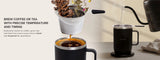 Nuwave Hot Brew Self-Heating Travel Mug with LED Display and Brewing System