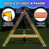 Sportspower Brooklyn Wooden Swing Set – 3 Adjustable Sling Swings, Outdoor Playset