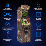 Arcade1Up Big Buck Hunter Deluxe Machine, 4 Games Dual Light Gun Rifles