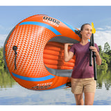 H2OGO! Kondor 2000 Inflatable Raft Set with Oars & Foot Pump, 6 ft 1 in x 38 in