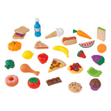KidKraft Uptown Espresso Wooden Play Kitchen – 30-Piece Play Food Set, Chalkboard & Toy Phone