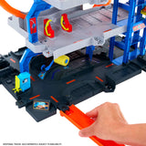 Hot Wheels Mega Loop Garage Playset with Car and Helicopter