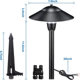 SUNVIE 4 Pack Low Voltage LED Pathway Lights – 150 lm 3 W Landscape Lighting
