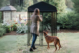 Lucky Dog 4'x8' STAY Series Villa Dog Kennel with Privacy Screen