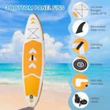 Naipo 10' Inflatable Stand Up Paddle Board Set, Ultra-Light SUP with Adjustable Paddle, Pump, Backpack & Detachable Fins