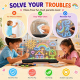 16" LED Drawing Board with 10 Color Modes, 9 Brightness Levels & Rechargeable Battery