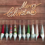 10-Pack Christmas Tree Hanging Gnome Ornaments – Swedish Plush Santa Elf Holiday Decorations