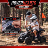 Aoemoe 40 cc Teen Gas ATV, 4-Stroke 4-Wheeler with 3 Speed Settings, Up to 15 mph