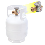 Flame King 5 lb Empty Propane Tank with Built-In Gauge & OPD Valve