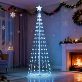 6 ft Animated Cone Christmas Tree Yard Light with Up to 280 LEDs, 8 Lighting Modes
