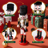 12" Wooden Nutcracker Soldier – Sword, Movable Jaw & Gift Box