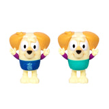 4-Pack 2.5" Bluey Splash Park Bingo & Friends Figures – Color-Change Rashies