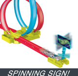 Hot Wheels Neon Speeders Laser Stunt Slamway Track Set